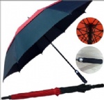 Twin layer golf umbrella